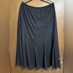 Christopher & Banks L black flare skirt